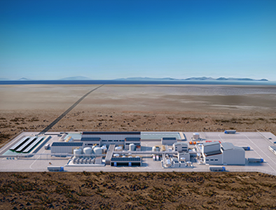 Aerial view of Lilac's Great Salt Lake Pilot Site